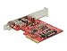Produktbild Delock 89898 PCI Express x4 Karte > 1 x extern USB Type-C Buchse + 1 x extern USB 3.1 Gen 2 Typ-A Buchse