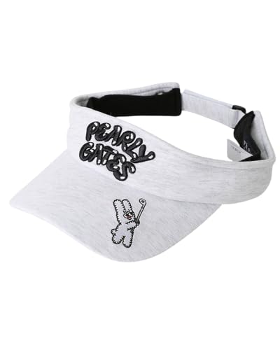 [パーリーゲイツ] ユニセックス 中綿 サンバイザー (ぷっくりロゴ柄) / 帽子 ゴルフ / 053-6187002 021_杢グレー FR