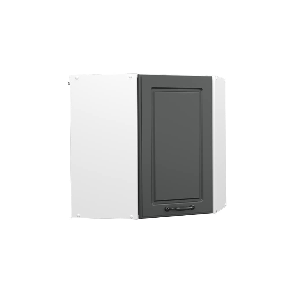 Vicco Corner wall cabinet Raul, Anthracite country house, 57 cm, for flexible combination within modular kitchen systems — image 1