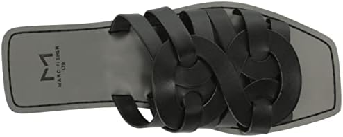 Marc Fisher LTD Women's Kimiko Flat Sandal, Black 001, 7.5 | Image 4