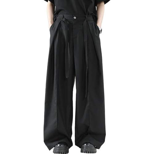 Pantalon d'été décontracté léger et ample à zip pour les vacances pour homme