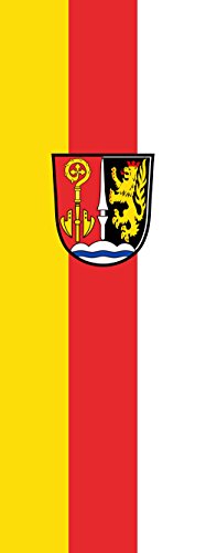 Drapeau Bergheim vertical format portrait de 6m² dimensions 400x150cm