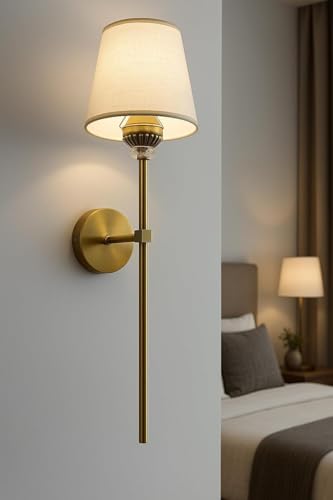 Image of kinis Luxury Modern Gold Wall Lamp | Crystal Accent & Elegant Metal Finish Wall lamp Decorative Wall Sconce Lighting for Bedroom, Living Room, Hallway & Hotel Decor (Pack of 2 with Bulb)