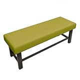QDWY Fundas para Bancos rectangulares de Comedor Funda elástica para Banco Funda Protectora extraíble para Silla de Banco, para Dormitorio, Sala de Estar, Cocina(Green,M)