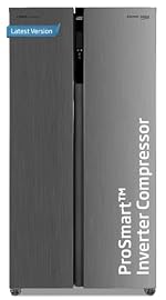 Voltas Beko, A Tata Product 472 L Side by Side Frost Free Refrigerator with ProSmart Inverter Compressor (RSB495/FPV300RXID, INOX steel, Electronic Temperature Control and Display)