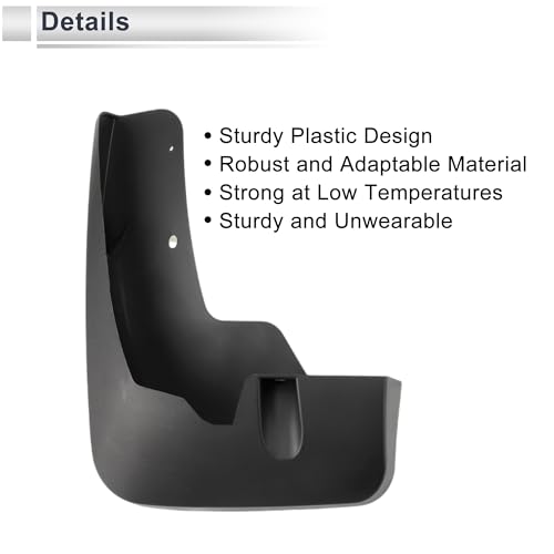 Image of X AUTOHAUX 1set Front and Rear Mud Flaps Splash Guards Mud Guards for Infiniti QX60 2022-2023 V6 3.5L-Sport Utility W /Mount Accessories