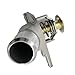 FainWan Coolant Thermostat Compatible with Camaro Corvette Silverado Suburban Tahoe Sierra Yukon H2 Engine Thermostat Housing Water Inlet Assembly, Replace 15-11057 12600172 15-10412