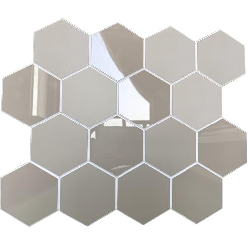 Thickened Hexagon Peel and Stick Tile Backsplash, New Upgrade Glossy