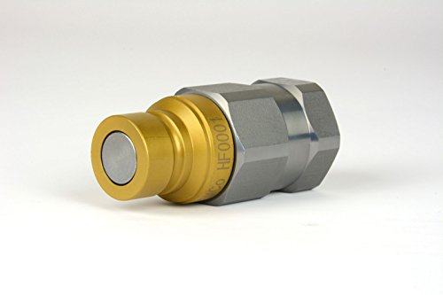 Image of TEMCo 1 /2 inch Female NPT Thread 1 /2 inch Body Male Hydraulic Coupler ISO 16028 Flat Face Quick Connect - HF0001