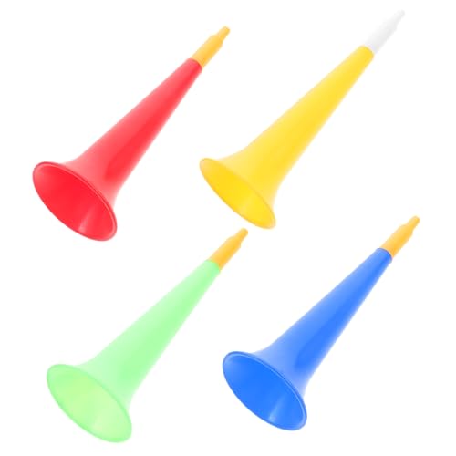 BESPORTBLE 4pcs Soccer Cheer Horns Noise Maker for Parties Sporting Events Outdoor Activities and Celebrations