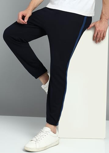 Image of Alan Jones Clothing Men's Mid Rise Side Stripe Joggers Sweatpants