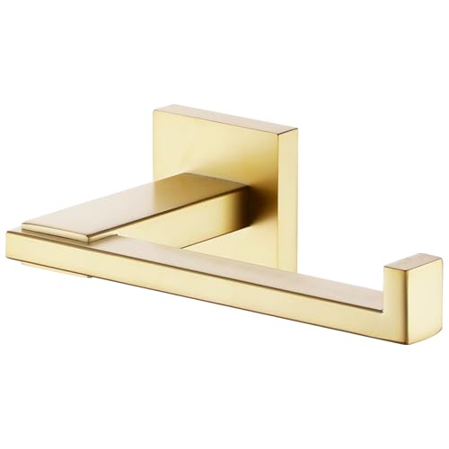 Image of KOKOSIRI Toilet Paper Holder Gold Tissue Paper Dispenser for Kitchen Bathroom Washroom Toilet Roll Holder Stainless Steel, Wall Mounted B2006BG