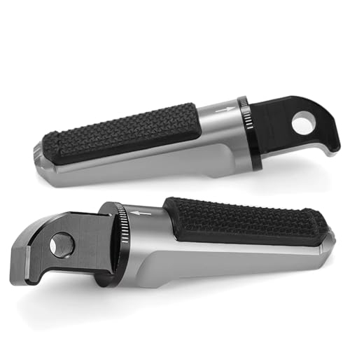 Repose pieds arrière de moto en alu gris pour Yamaha YZF-R3 et R25