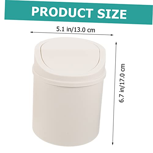 Caneca de basura rectangular compacta para escritorio 2 piezas miniatura 2