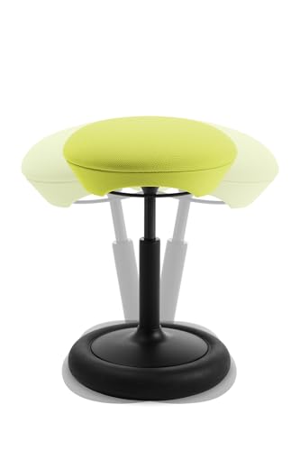Image of Topstar SITNESS HOP Ergonomic Stool with Three-Dimensional Movement Sitness Technology Made in Germany Colour: Black /Green