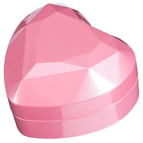 Cabilock Caja joyero LED jewelry box jewellery box box caso de anillo de novia fiesta tapas mostrar anillos dinero corazón joyas portador para sostenedor del anillo de bodas Luces LED