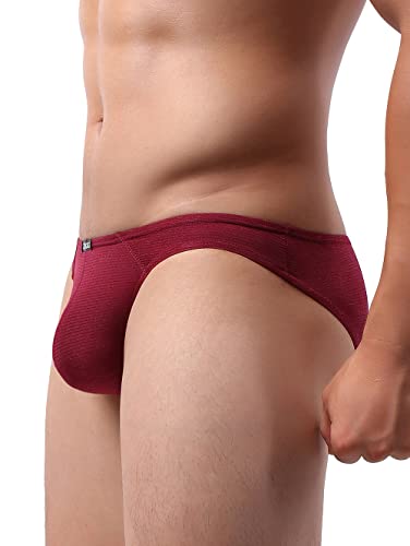 iKingsky Men's Bulge Briefs Sexy Breathable Underwear Low Rise Spandex Under Panties for Men3