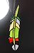 Stained Glass Feather Window Hangings Ornament Tiffany Style Feathers, 7