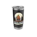 Funny Bigfoot Gotta Pop A Squatch Sasquatch Poop Joke Pun Stainless Steel Insulated Tumbler