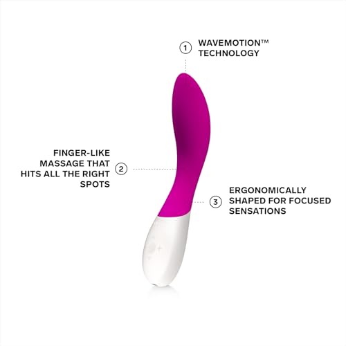 Image of LELO Mona Wave Personal Massager for Women, G Spot Vibrator with WaveMotion Technology, Sex Toy for Women with 10 Vibration Patterns, G Spot Dildo, Female Sex Toy, Deep Rose