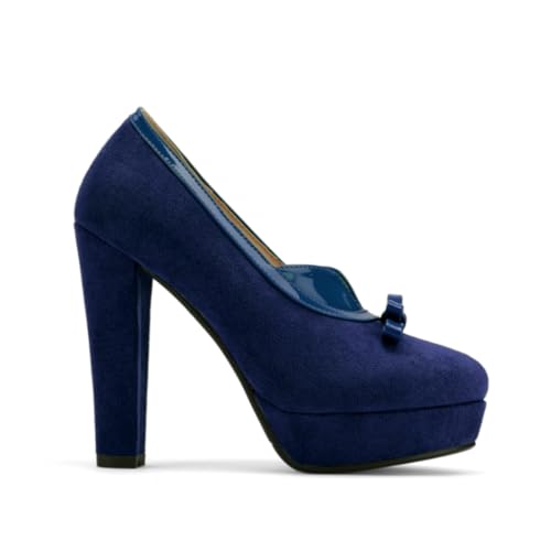 Image of SHODENSE Women Vintage Chunky Platform Loafers Pumps Tassel Round Closed Toe Slip On Suede Block High Heel Dress Loafer Shoes Buckle Strap Oxford Loafers Fringe Pump Dressy Chic Sexy Y2k 4-11 M US