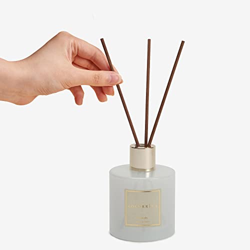 COCORRÍNA Reed Diffuser Sets, 200ml Clear Air Diffuser with Sticks Home Fragrance for Bedroom Bathroom Living Room, Home & Office Decor