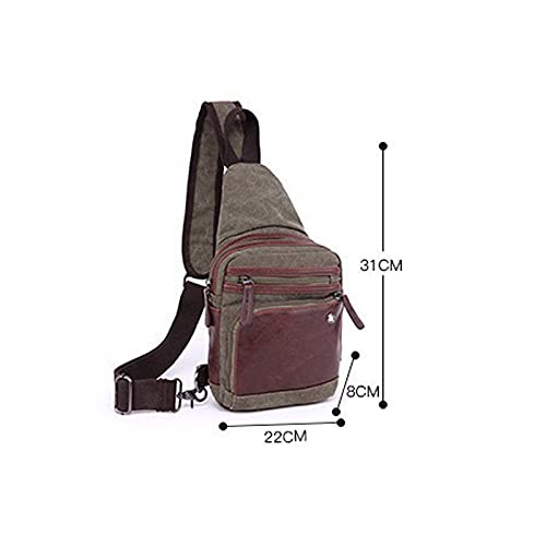 Messenger Bags Man Fashion Casual Travel Chest Bag Sling Earphone Pouch Men Crossbody Bags Shoulder Multifunction Small Travel Bag(B)3