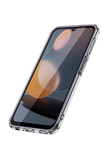Image of KAPAVER Hybrid Shockproof Back Cover Case Compatible with Samsung Galaxy A24 (PC+TPU) (Clear)