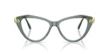Swarovski SK2047 Prescription Eyewear Frames, Transparent Green/Demo Lens, 55 mm