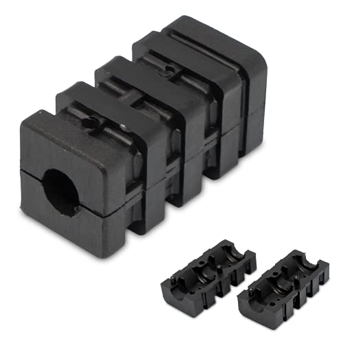 2 raccordi ad espansione in plastica, senza dado per tubi quadrati.