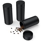 TecQach Portable Metal Aluminum Food Storage Jar 3-Pack,Airtight,Smell,Proof,Container, Metal Waterproof Small Bottle Multipurpose Container Spices Container