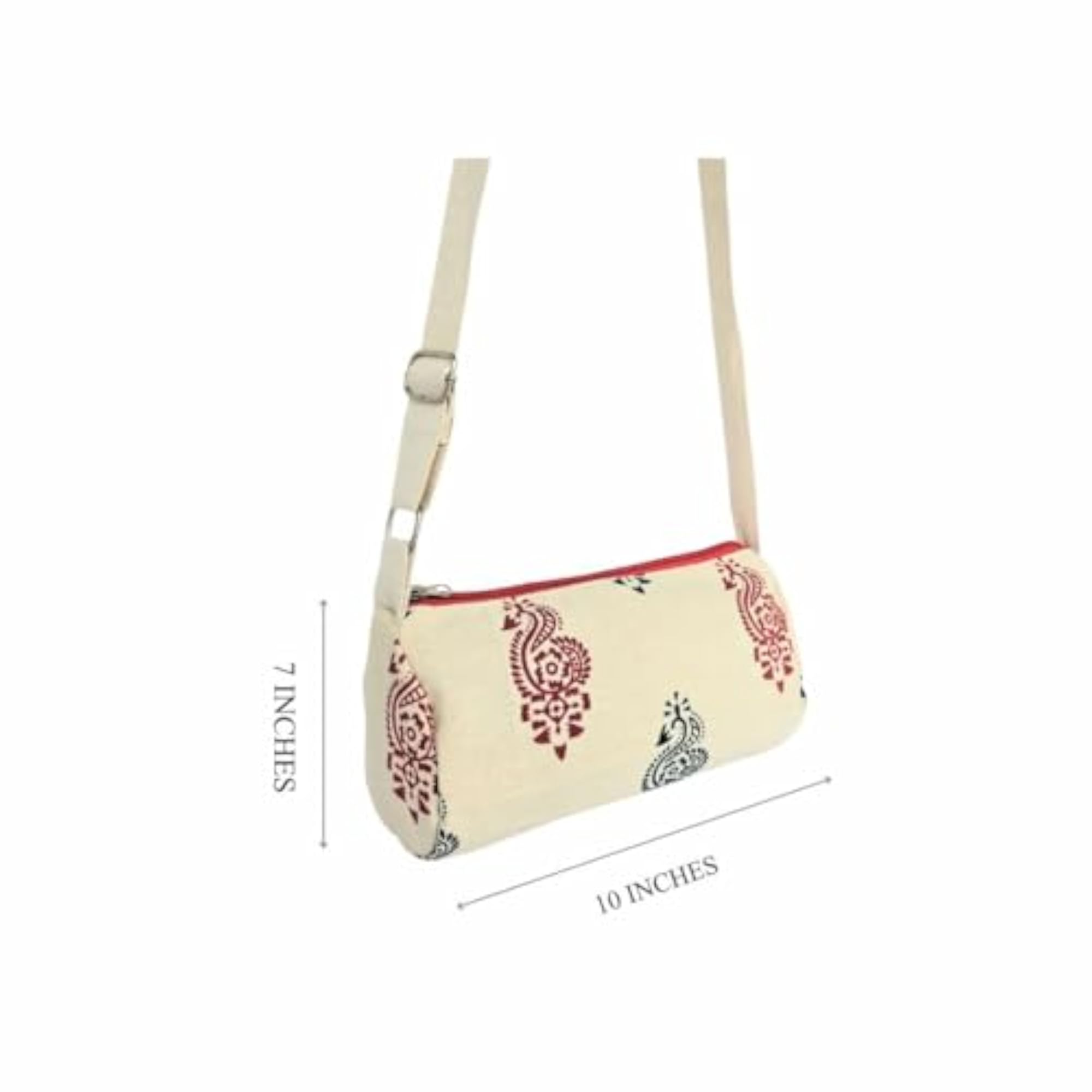 Canvas Thabala Sling Bag for Women, Adjustable Strap