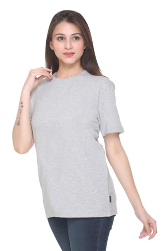 Image of GODFREY Women Round Neck Half Sleeve Cotton T Shirts