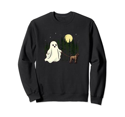 Fantasma caminante gigante Schnauzer Halloween divertido niños Sudadera