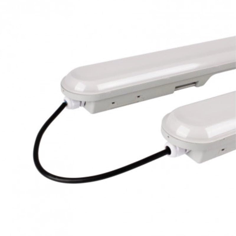 SILAMP Reglette LED Étanche Interconnectable 40W 120cm avec détecteur de mouvement - Blanc Neutre 4000K - 5500K