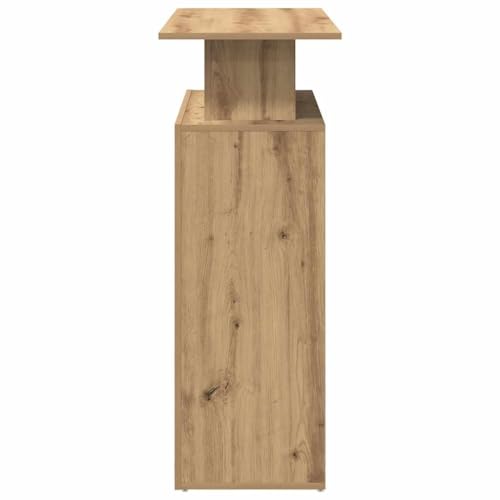 Comptoir de réception chêne Artisan petit espace solution gain de place avec étagère - 7