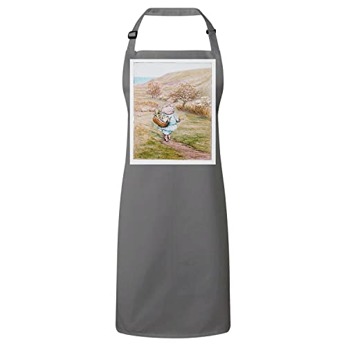 Tablier de cuisine pour enfant avec illustration petit cochon style nostalgique Beatrix Potter