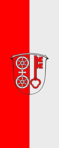 Drapeau de l'Eltville au Rhin vertical 120 x 300 cm pour mât à potence