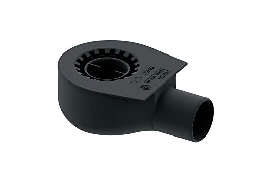TECE 650000 drainline drainline"flat" drainage (360° rotatable; mounting on the gutter body) black