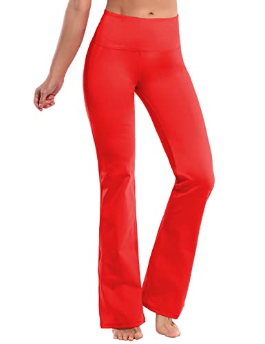 Image of BUBBLELIME 29 inch /31 inch /33 inch /35 inch /37 inch 3 Styles Women's High Waist Bootcut Yoga Pants Basic /Side Pockets Tummy Control Workout Flared
