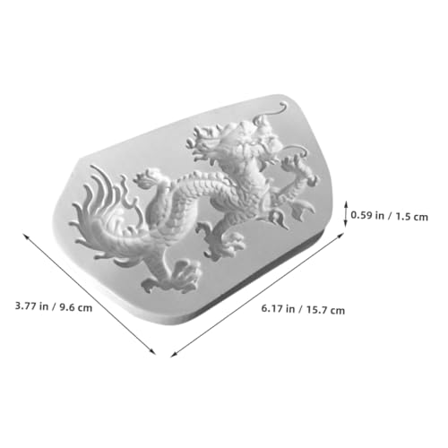 EXCEART Chinese Dragon Silicone Mold Silicone Mold Chocolate DIY Baking Supplies Dragon Shape Fondant Making Baking Tool Candy Silica Gel Fudge Shaped - Image 2