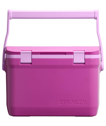 Image of Stanley Adventure Outdoor Cooler 16 qt | Heavy Duty Outdoor Camping Cooler with Easy Carry Top Handle | BPA-Free | Dark Blossom