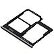 MMOBIEL Dual SIM Kartenhalter Kompatibel mit Samsung Galaxy A40 2019 - SIM Card Tray Schlitten - Inkl. SIM Pin - Schwarz