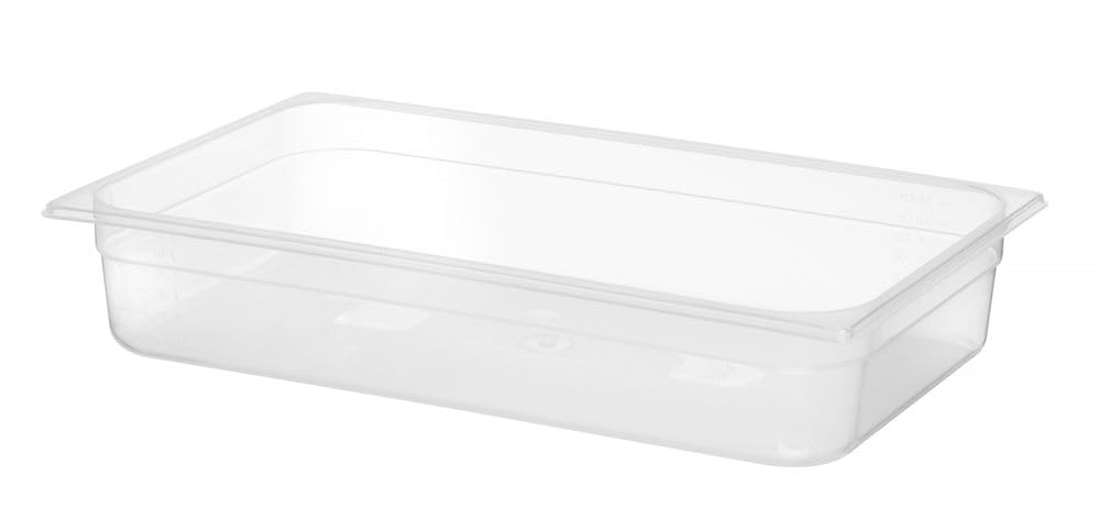 HENDI Contenitore Gastronorm GN 1/1, Profi Line, polipropilene traslucido, resistenza termica -40 °C a 80 °C, adatto a microonde, 12L, 530x325x(H) 100mm