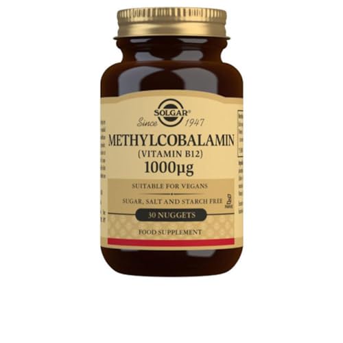 Solgar | Vitamina B12 1000 μg (Metilcobalamina) | 30 Comprimidos sublinguales y masticables