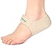 Welnove Fersenschützer, 2 Stück M Größe Ferse Cups mit Kissen, atmungsaktive Ferse unterstützt für Schmerzlinderung von Spur, PlantarFasciitis, Tendinitis, rissige Fersen -- Elfenbein (Medium)