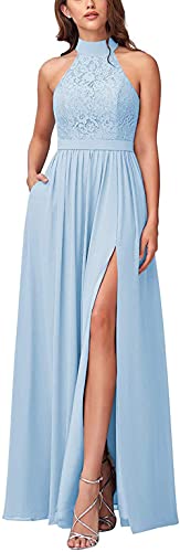 LGHTGR Vestido de Dama de Honor de Gasa Cover