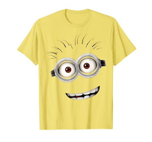 Despicable Me Minions Bob Smiling Face Graphic Short Sleeve T-Shirt