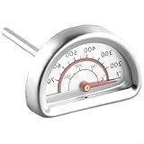 ZiStarlilife Edelstahl-Grill-Thermometer, -0-400 °C Hitzeindikator-Messgerät mit 73,7 cm Schaft, Ersatz für Charbroil Modelle 463224611 463224912 463225312, Grillen im Freien