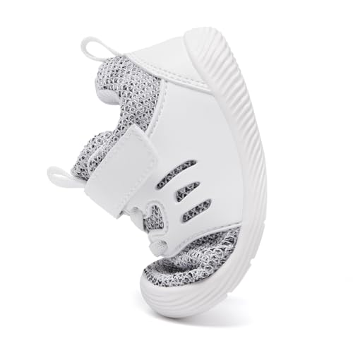 Image of MORENDL Toddler Sneakers Baby Boys & Girls Barefoot Shoes Lightweight Breathable Walking Running Tennis Athletic Sport Shoes